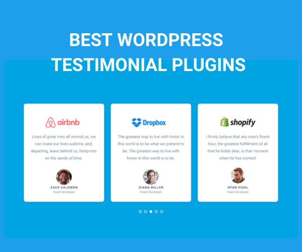 10 Best Wordpress Testimonial Plugins (2022) - TommyApps