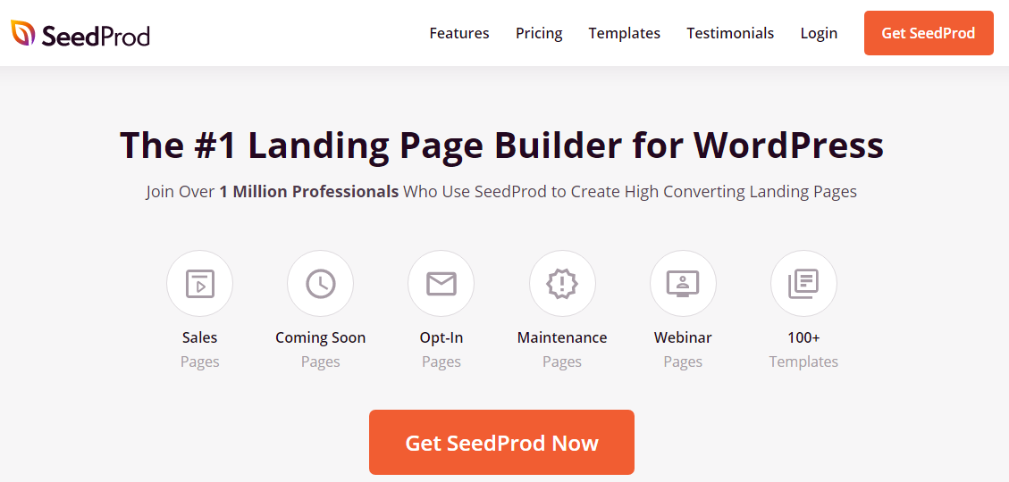SeedProd Landing Page Builder