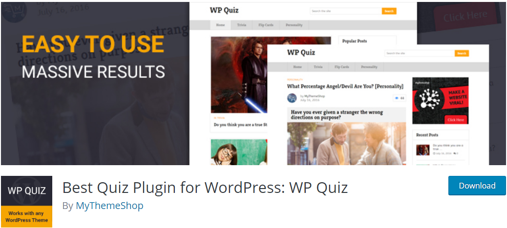 WordPress quiz plugin 