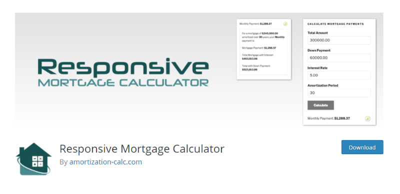 Responsive-Mortgage-Calculator