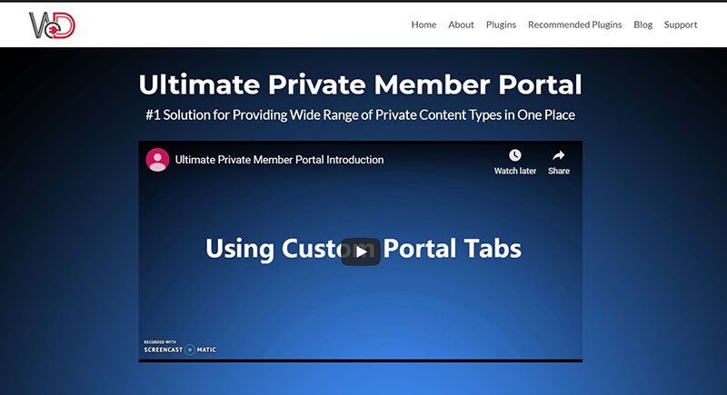 Ultimate Private Member Portal