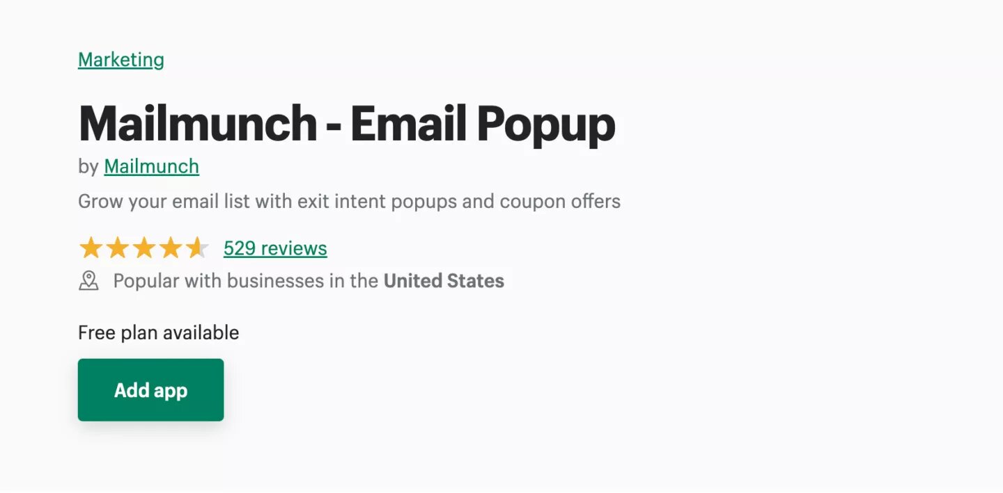Mailmunch-best-shopify-apps