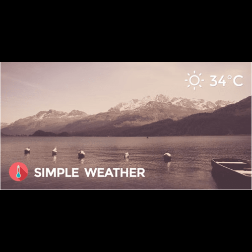 Simple Weather Plugin-500